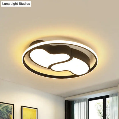 DecorBites™ DecorBites™ Romantic Heart-shaped Flush Ceiling Light with Acrylic Finish - Ideal for Living Room & Kindergarten
