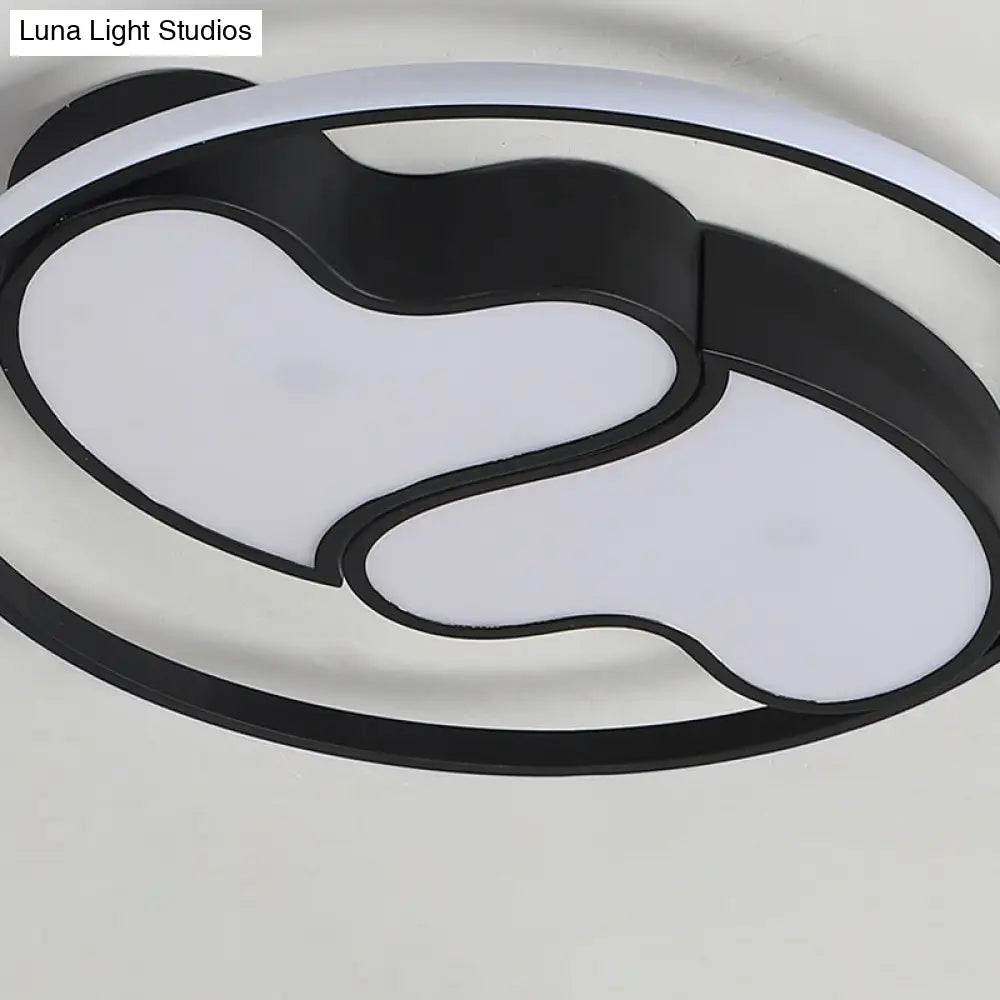 DecorBites™ DecorBites™ Romantic Heart-shaped Flush Ceiling Light with Acrylic Finish - Ideal for Living Room & Kindergarten