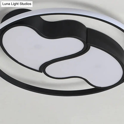 DecorBites™ DecorBites™ Romantic Heart-shaped Flush Ceiling Light with Acrylic Finish - Ideal for Living Room & Kindergarten