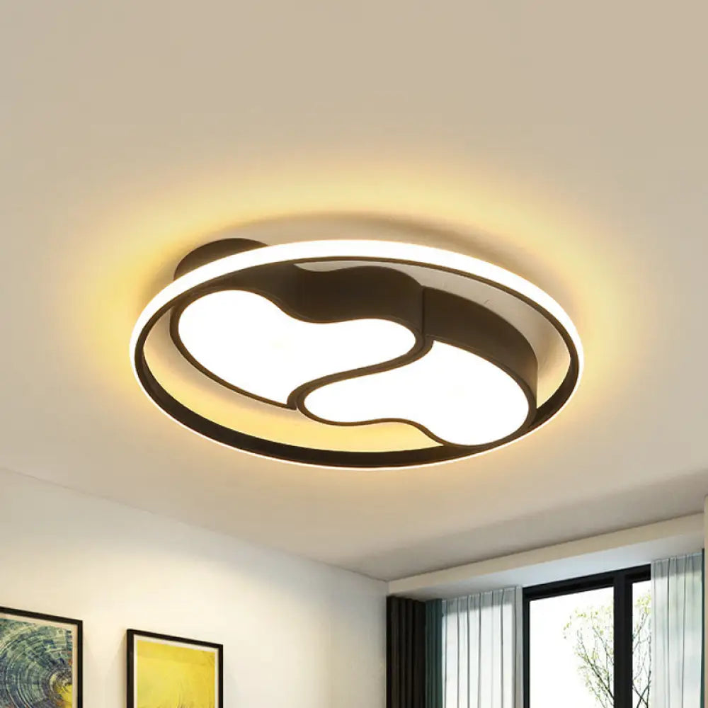 DecorBites™ DecorBites™ Romantic Heart-shaped Flush Ceiling Light with Acrylic Finish - Ideal for Living Room & Kindergarten