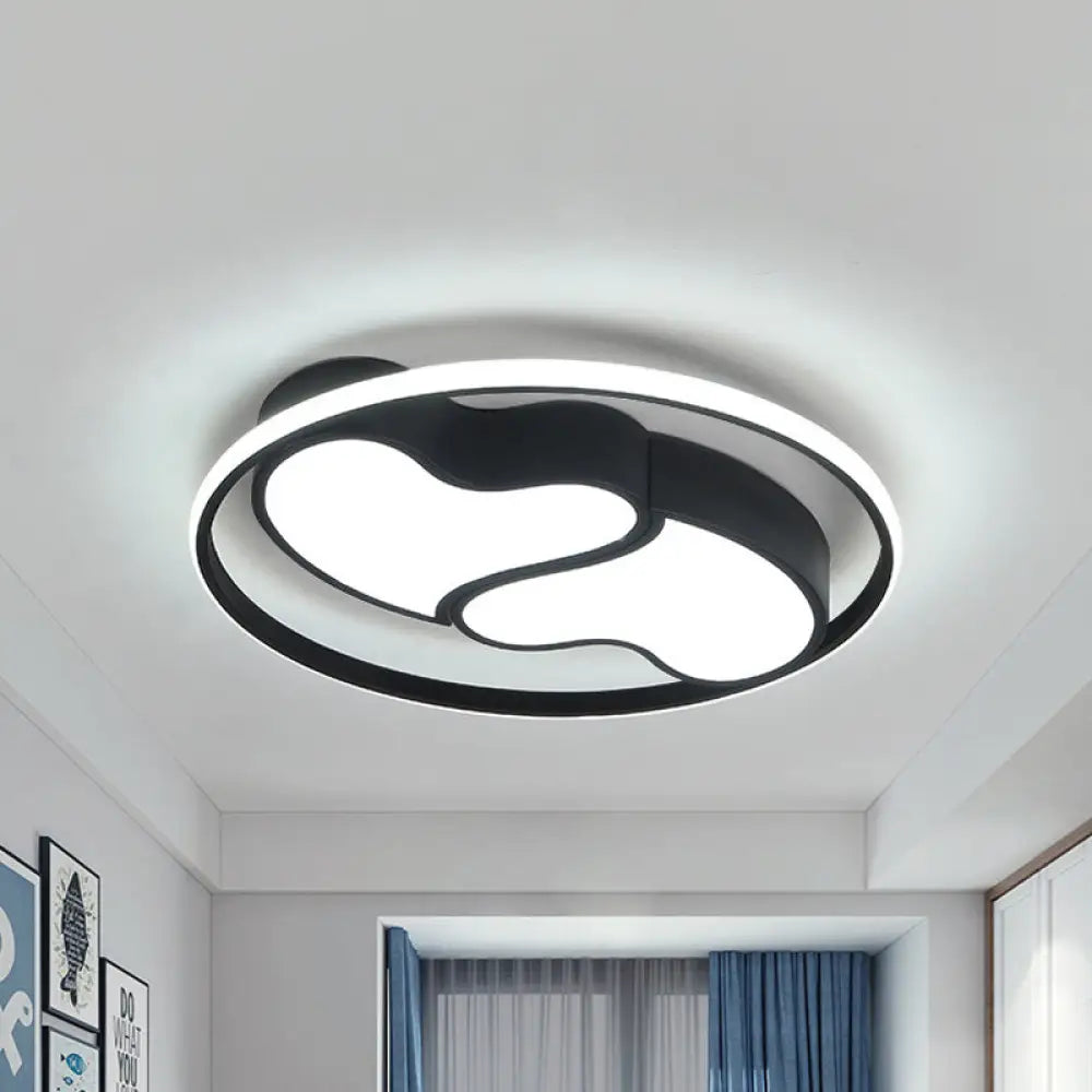 DecorBites™ DecorBites™ Romantic Heart-shaped Flush Ceiling Light with Acrylic Finish - Ideal for Living Room & Kindergarten