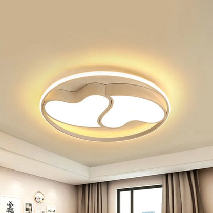 DecorBites™ DecorBites™ Romantic Heart-shaped Flush Ceiling Light with Acrylic Finish - Ideal for Living Room & Kindergarten