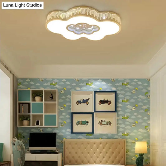 DecorBites™ DecorBites™ Romantic White Cloud Ceiling Mount Light with Star Acrylic Lamp for Hallway