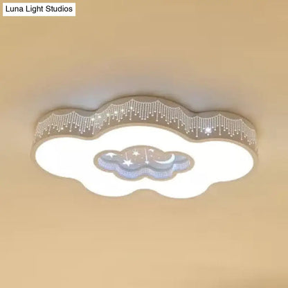DecorBites™ DecorBites™ Romantic White Cloud Ceiling Mount Light with Star Acrylic Lamp for Hallway