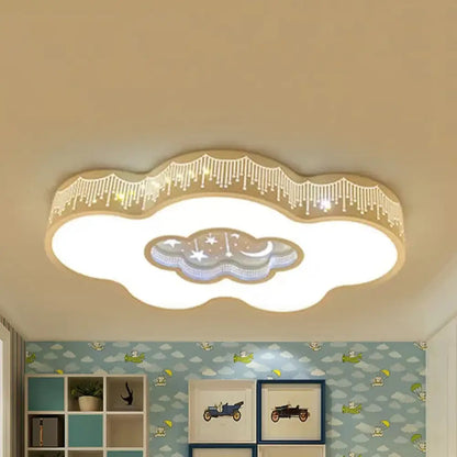 DecorBites™ DecorBites™ Romantic White Cloud Ceiling Mount Light with Star Acrylic Lamp for Hallway