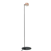 Rose gold designer fishing floor lamp with adjustable rose gold finish and black base for living room decorbites designer fishing floor