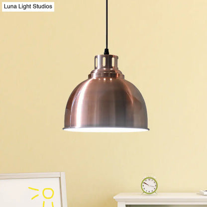 Rose Gold Farmhouse Pendant Light with Cone/Dome/Flared Shade for Restaurants