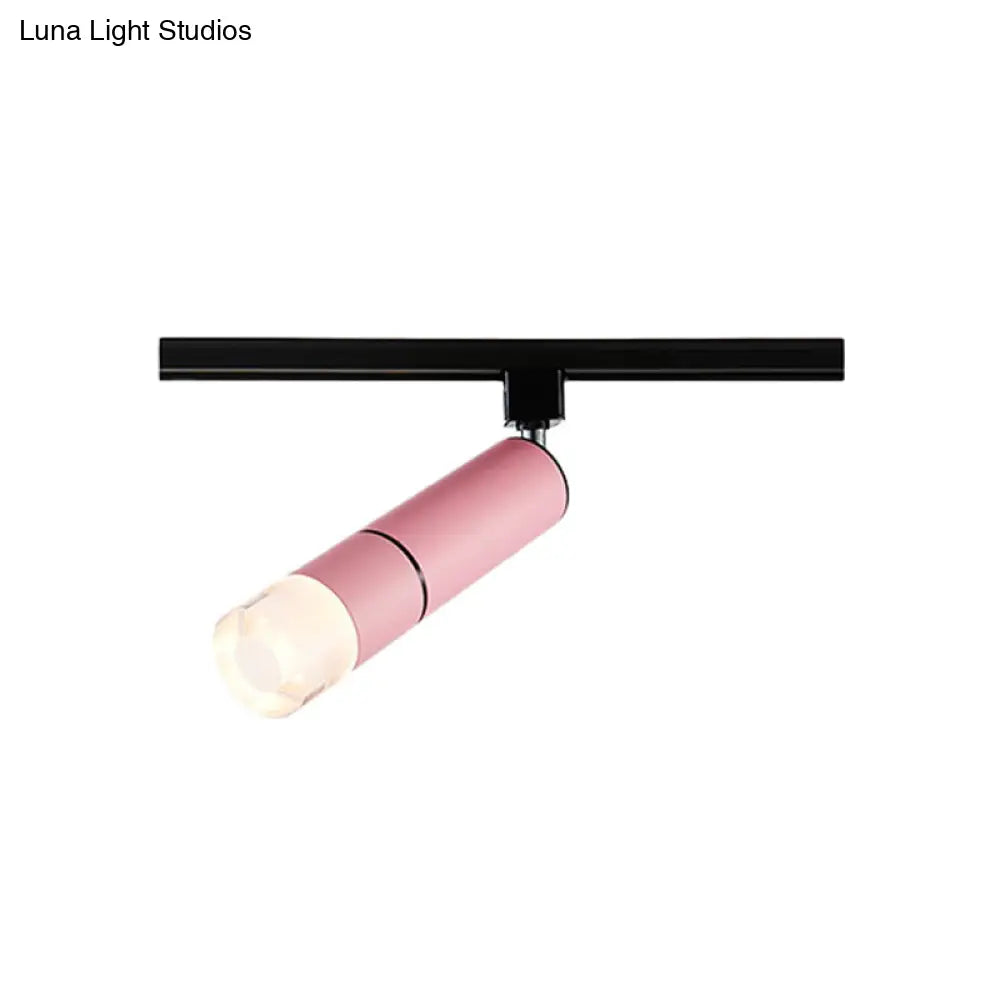 DecorBites™ DecorBites™ Rotatable LED Semi Flush Mount Lighting in White/Pink/Blue - Modern Aluminum Design