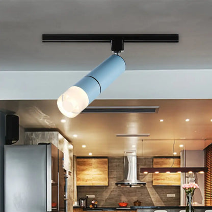 DecorBites™ DecorBites™ Rotatable LED Semi Flush Mount Lighting in White/Pink/Blue - Modern Aluminum Design