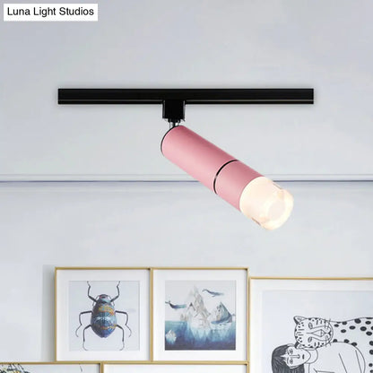 DecorBites™ DecorBites™ Rotatable LED Semi Flush Mount Lighting in White/Pink/Blue - Modern Aluminum Design