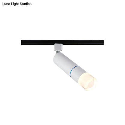 DecorBites™ DecorBites™ Rotatable LED Semi Flush Mount Lighting in White/Pink/Blue - Modern Aluminum Design