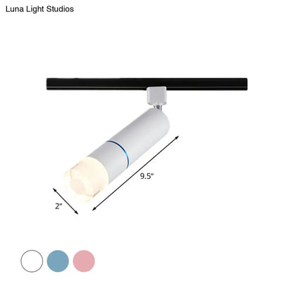 DecorBites™ DecorBites™ Rotatable LED Semi Flush Mount Lighting in White/Pink/Blue - Modern Aluminum Design