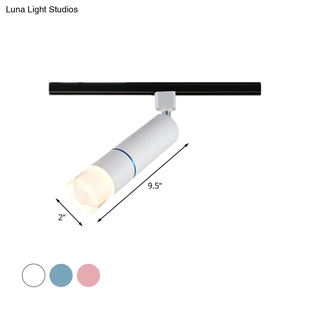 DecorBites™ DecorBites™ Rotatable LED Semi Flush Mount Lighting in White/Pink/Blue - Modern Aluminum Design