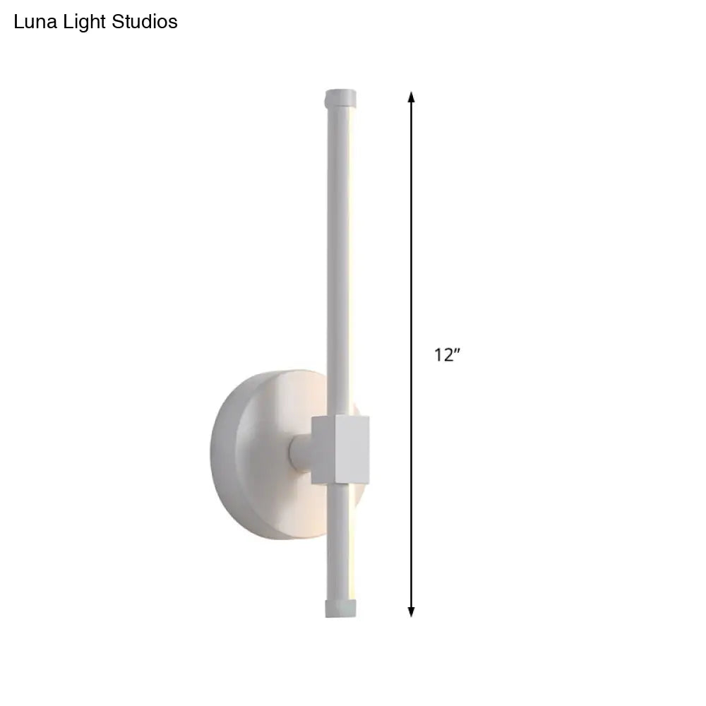 DecorBites™ DecorBites™ Rotatable LED Wall Sconce with Acrylic Bar - Black/White, Warm/White Light