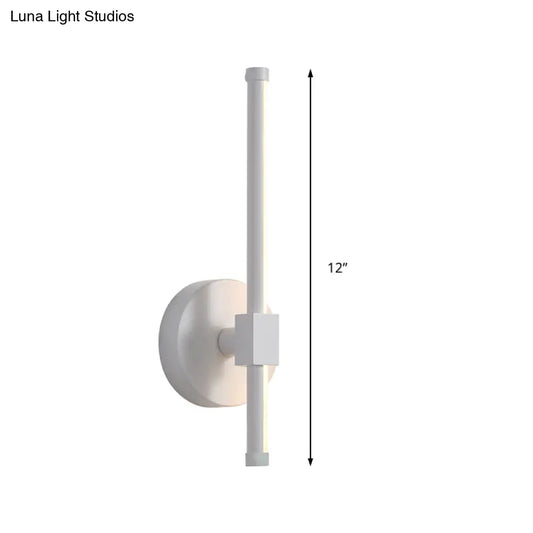 DecorBites™ DecorBites™ Rotatable LED Wall Sconce with Acrylic Bar - Black/White, Warm/White Light
