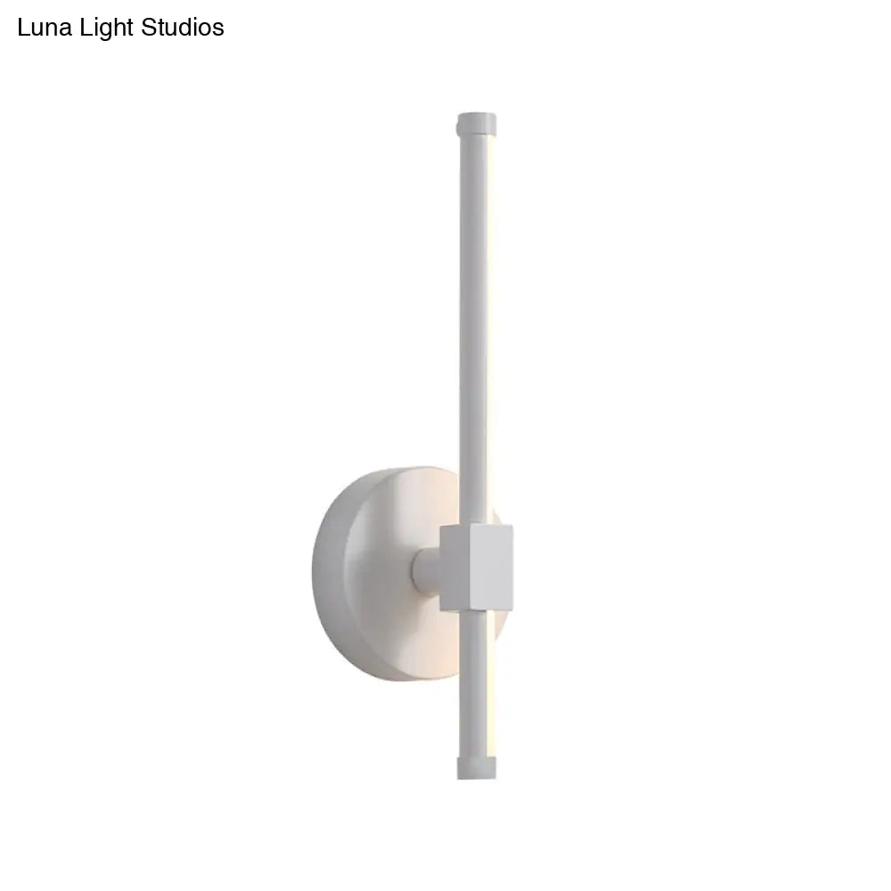 DecorBites™ DecorBites™ Rotatable LED Wall Sconce with Acrylic Bar - Black/White, Warm/White Light