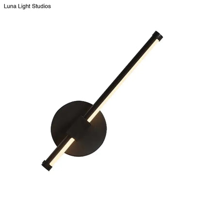 DecorBites™ DecorBites™ Rotatable LED Wall Sconce with Acrylic Bar - Black/White, Warm/White Light