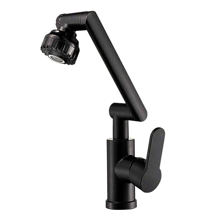 Rotating Dual-mode Faucet for Kitchen and Bathroom - black-A