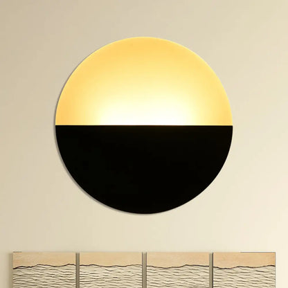 DecorBites™ DecorBites™ Round Acrylic LED Wall Sconce - Simplicity at its Finest (White/Black)