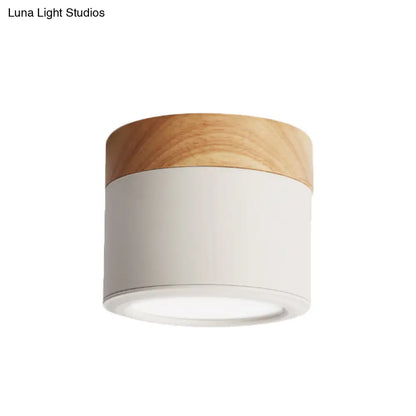 DecorBites™ DecorBites™ Round Flush Mount Acrylic Macaron Loft Ceiling Light for Bathroom Hallway - Small Green/Grey/White Lamp