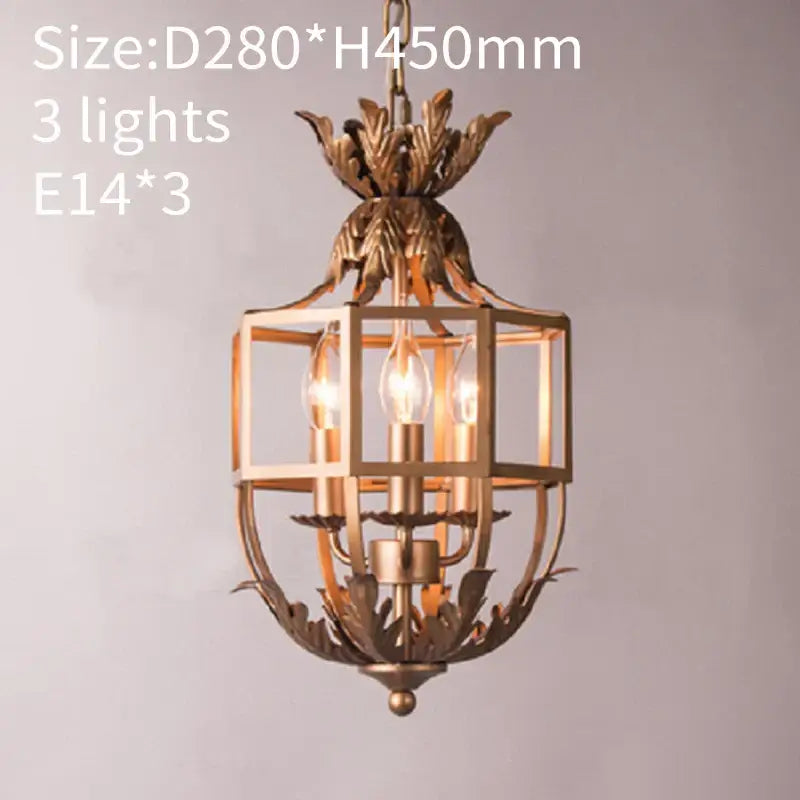 Antique brass grey gold metal pineapple pendant light with three exposed e14 bulbs for kitchen decorbites grey gold