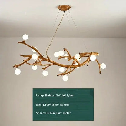 Rustic brown branch glass bubble chandelier with golden tones and white globe lights for dining room decorbites glass bubble
