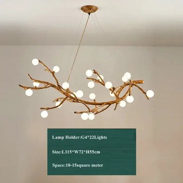 Rustic brown branch glass bubble chandelier with 22 frosted white globe lights for dining room decorbites glass bubble