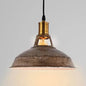 Rustic Copper/Beige/Rust/Gray Barn Pendant Light – Farmhouse-Wrought Iron 1-Light Fixture for Restaurants