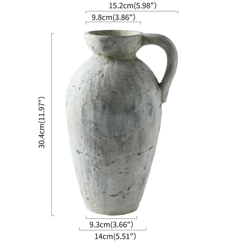 Rustic Handmade Ceramic Vase for Home Decor - Vase