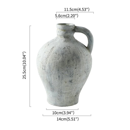 Rustic Handmade Ceramic Vase for Home Decor - AS Picture S - Vase
