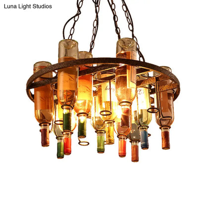 Rustic Metal Pendant Lighting Kit - Industrial Style Hang Lights for Dining Room - 1/2/3 Light Options - Round/Square/Rectangle Shapes