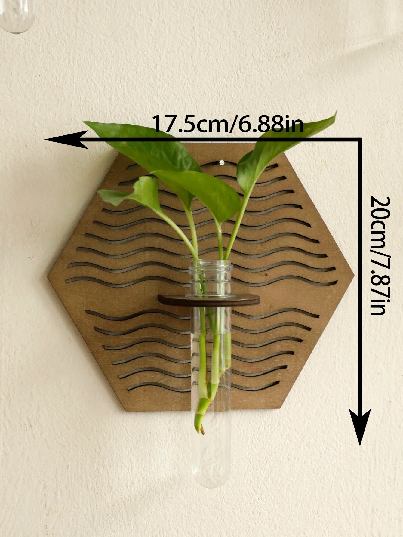Rustic Wood Wall Vase for Greenery - TK-MS8057 - Vase