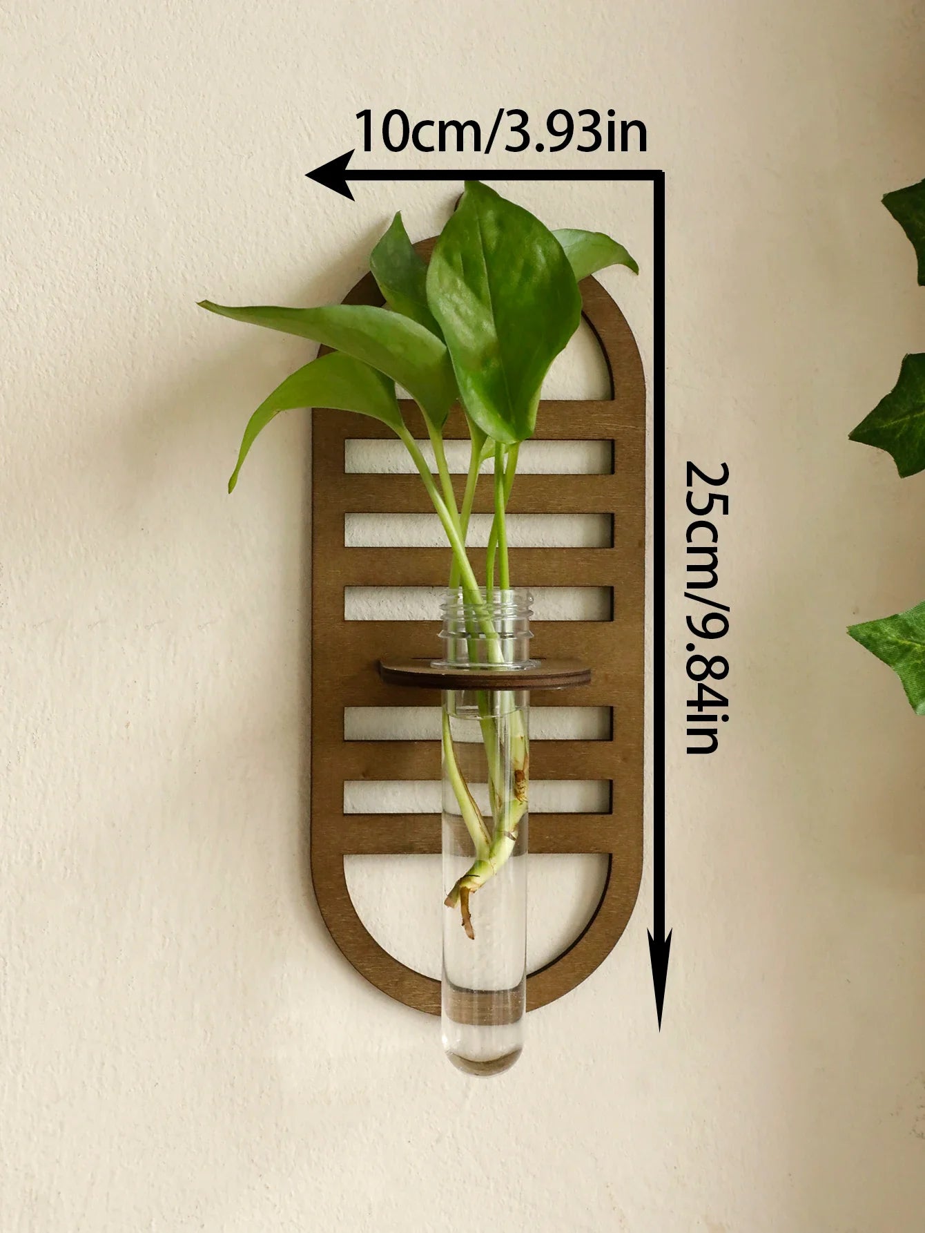 Rustic Wood Wall Vase for Greenery - TK-MS8060 - Vase