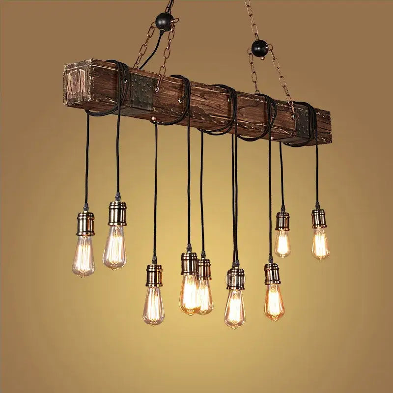 Rustic wooden boat pendant lights with exposed edison bulbs hanging from black cords and chains for dining room decorbites boat pendant chandelier