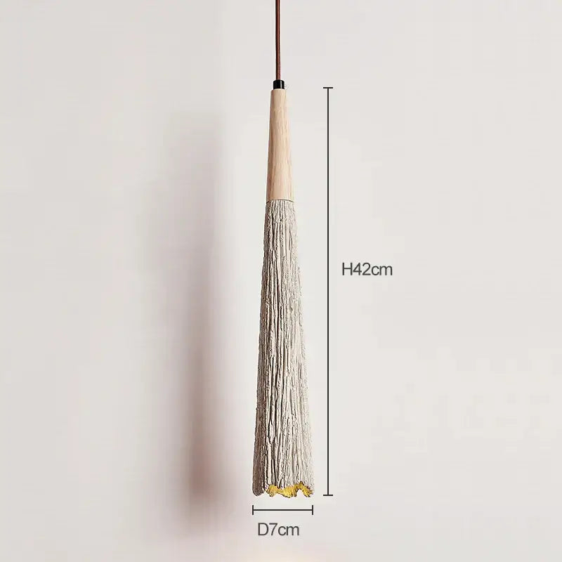 Modern rustic woven grayish brown designer pendant lamp with wooden top and golden leaf base from decorbites pendant lamps collection