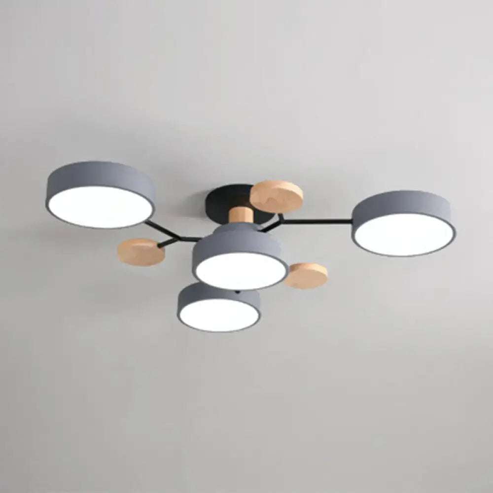 DecorBites™ DecorBites™ Samantha -  Semi Flush Mount Light Macaron LED Acrylic Semi-Flush Mount Ceiling Fixture