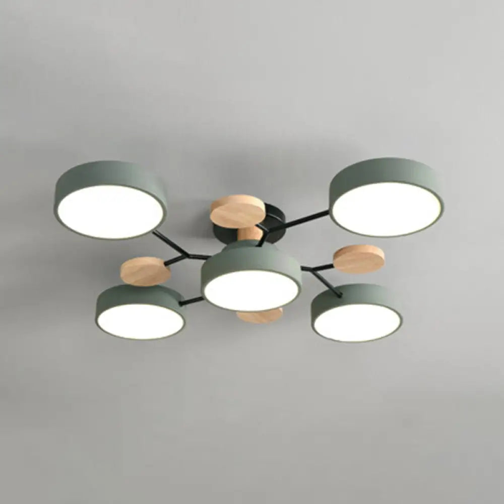 DecorBites™ DecorBites™ Samantha -  Semi Flush Mount Light Macaron LED Acrylic Semi-Flush Mount Ceiling Fixture