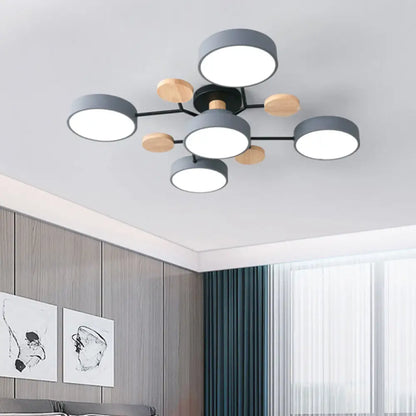 DecorBites™ DecorBites™ Samantha -  Semi Flush Mount Light Macaron LED Acrylic Semi-Flush Mount Ceiling Fixture