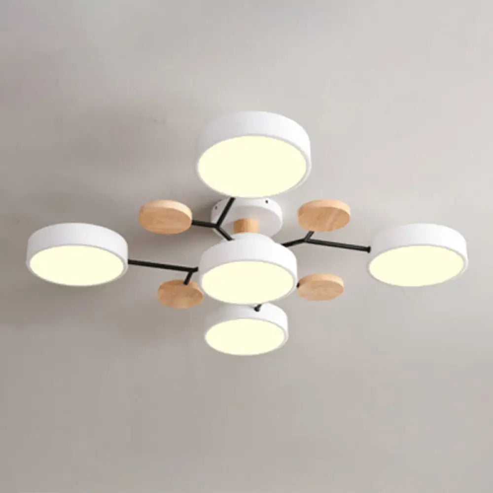 DecorBites™ DecorBites™ Samantha -  Semi Flush Mount Light Macaron LED Acrylic Semi-Flush Mount Ceiling Fixture