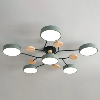DecorBites™ DecorBites™ Samantha -  Semi Flush Mount Light Macaron LED Acrylic Semi-Flush Mount Ceiling Fixture
