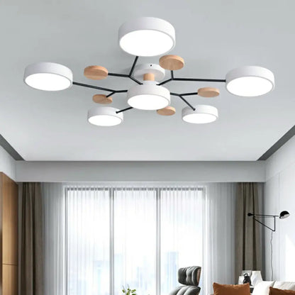 DecorBites™ DecorBites™ Samantha -  Semi Flush Mount Light Macaron LED Acrylic Semi-Flush Mount Ceiling Fixture