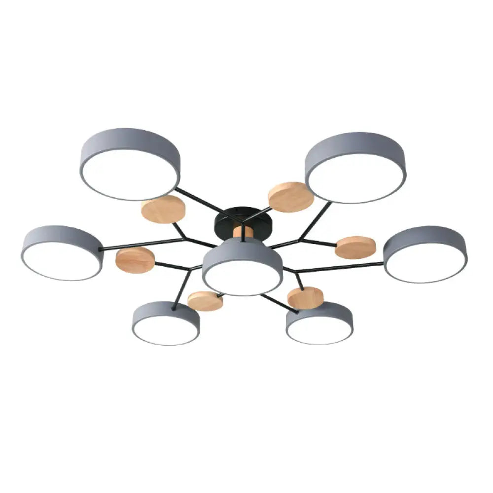 DecorBites™ DecorBites™ Samantha -  Semi Flush Mount Light Macaron LED Acrylic Semi-Flush Mount Ceiling Fixture