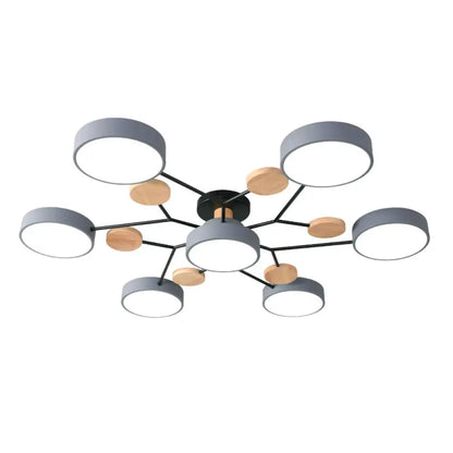 DecorBites™ DecorBites™ Samantha -  Semi Flush Mount Light Macaron LED Acrylic Semi-Flush Mount Ceiling Fixture