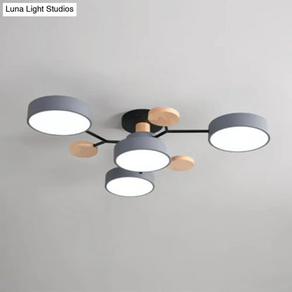 DecorBites™ DecorBites™ Samantha -  Semi Flush Mount Light Macaron LED Acrylic Semi-Flush Mount Ceiling Fixture
