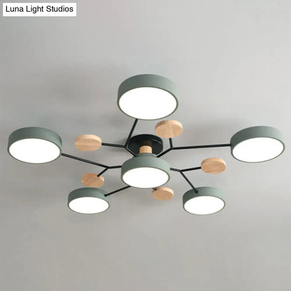 DecorBites™ DecorBites™ Samantha -  Semi Flush Mount Light Macaron LED Acrylic Semi-Flush Mount Ceiling Fixture