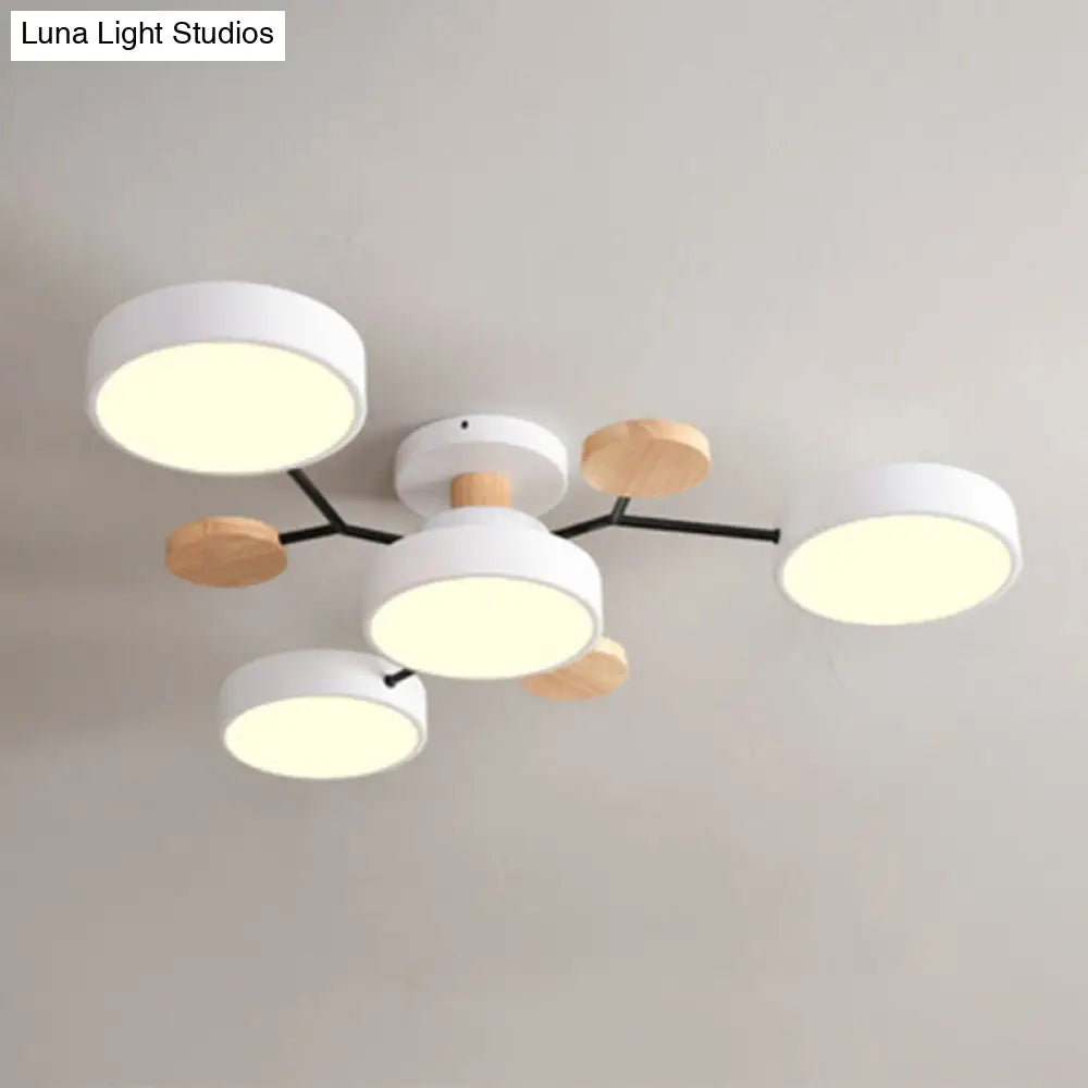 DecorBites™ DecorBites™ Samantha -  Semi Flush Mount Light Macaron LED Acrylic Semi-Flush Mount Ceiling Fixture