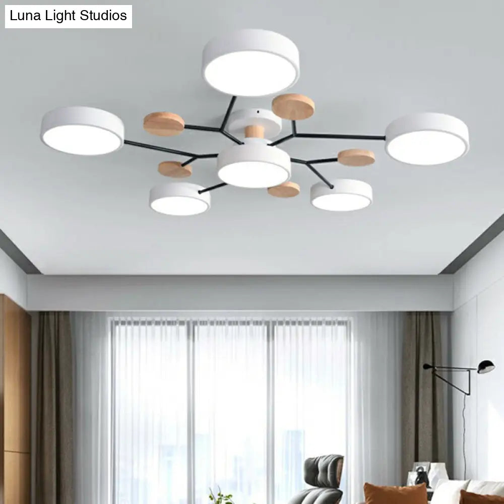 DecorBites™ DecorBites™ Samantha -  Semi Flush Mount Light Macaron LED Acrylic Semi-Flush Mount Ceiling Fixture