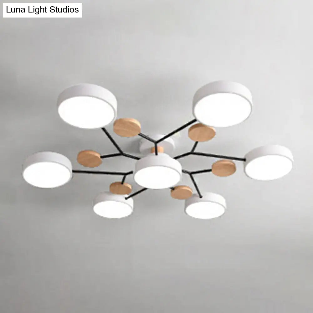 DecorBites™ DecorBites™ Samantha -  Semi Flush Mount Light Macaron LED Acrylic Semi-Flush Mount Ceiling Fixture