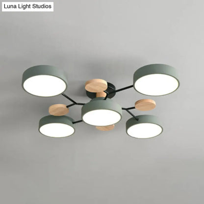 DecorBites™ DecorBites™ Samantha -  Semi Flush Mount Light Macaron LED Acrylic Semi-Flush Mount Ceiling Fixture