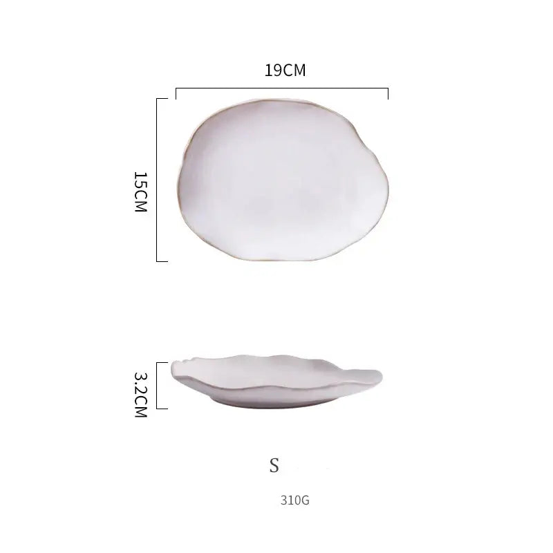 Minimalist scalloped white ceramic dinner plate with matte finish in decorbites ceramic dinner plate set for dining tableware